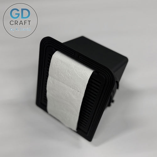 Hidden Toilet Paper Holder for Tiled Walls – Magnetic Push-to-Open System