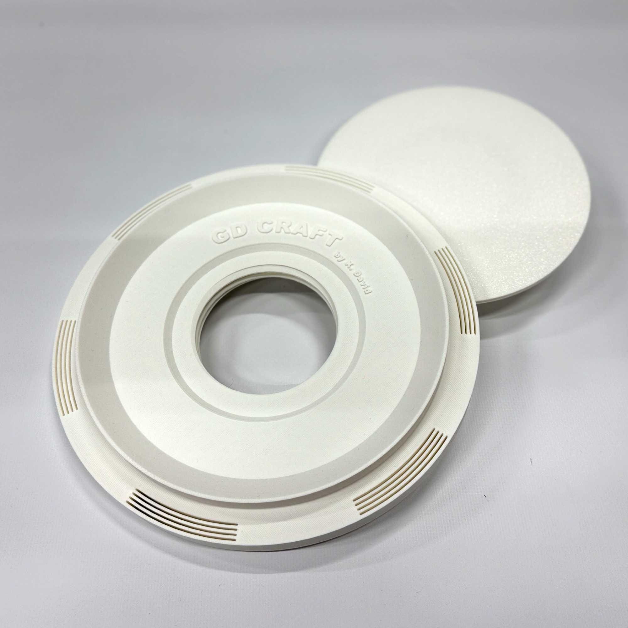 Flat Ventilation for Wall & Ceiling – 2-Piece with Duct Connection