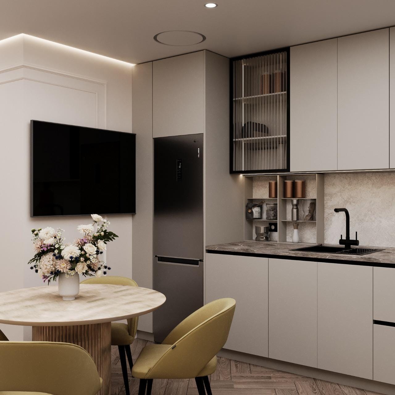 Flat Ventilation for Wall & Ceiling – 2-Piece with Duct Connection