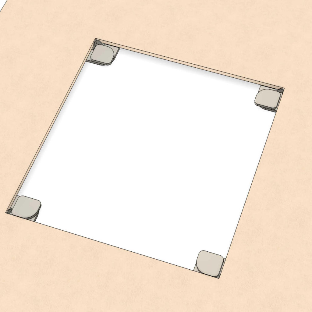 Magnetic Cover Mounts – 8-Piece Set for Tiles, OSB & Panels