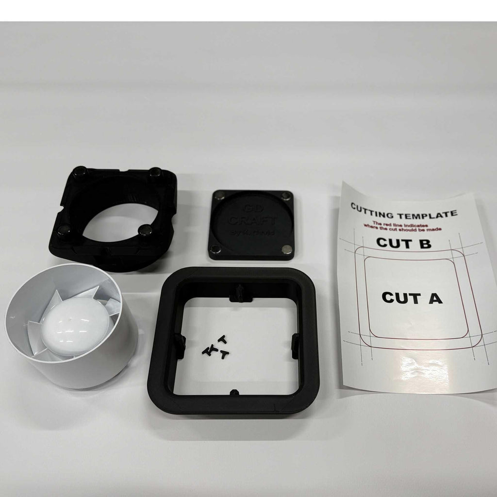 Hidden Tile Ventilation – Magnetic, optional with fan
