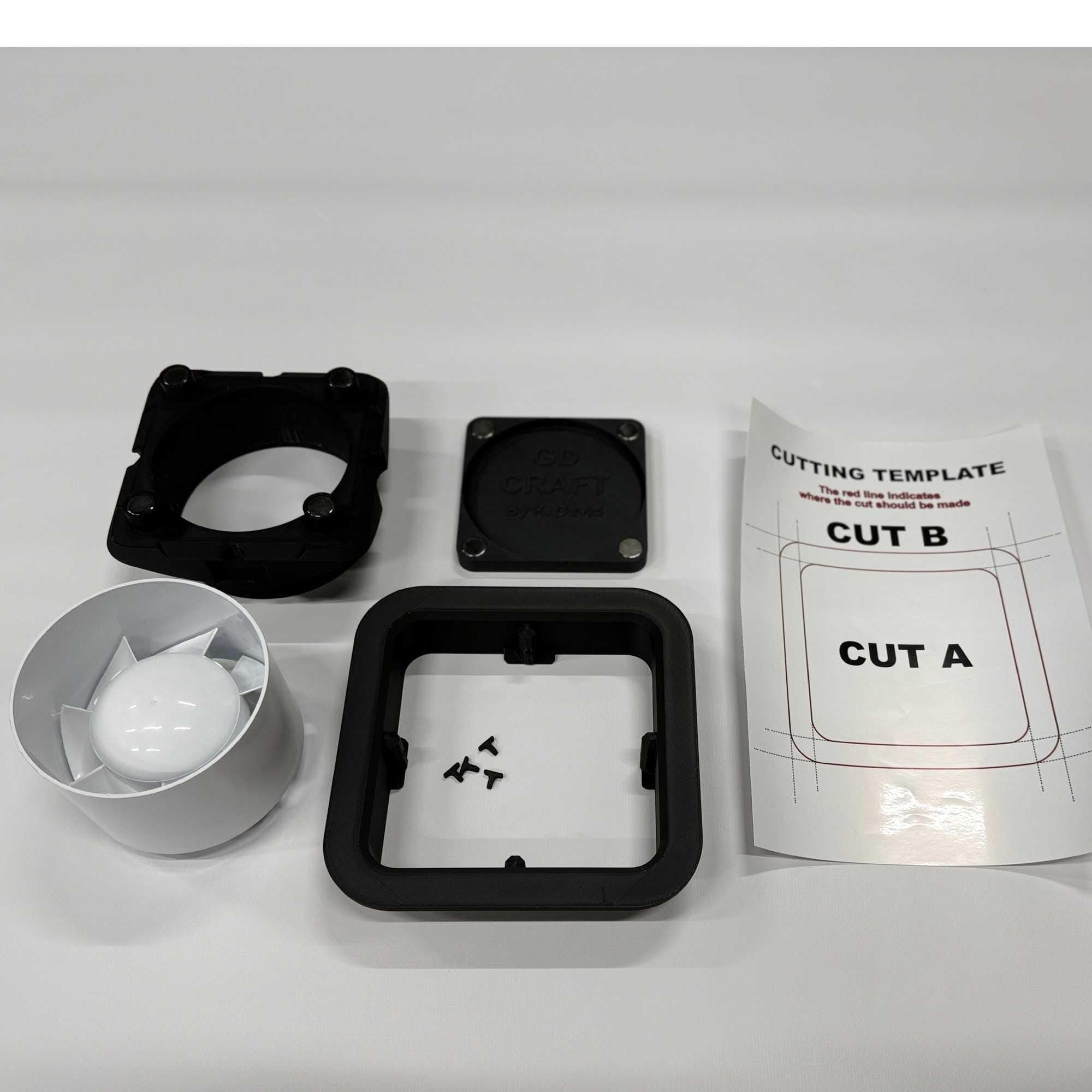 Hidden Tile Ventilation – Magnetic, optional with fan