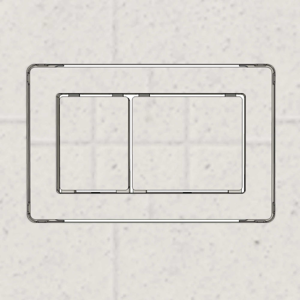 Concealed Flush System for Geberit – Magnetic, Flush-Mounted & Tileable