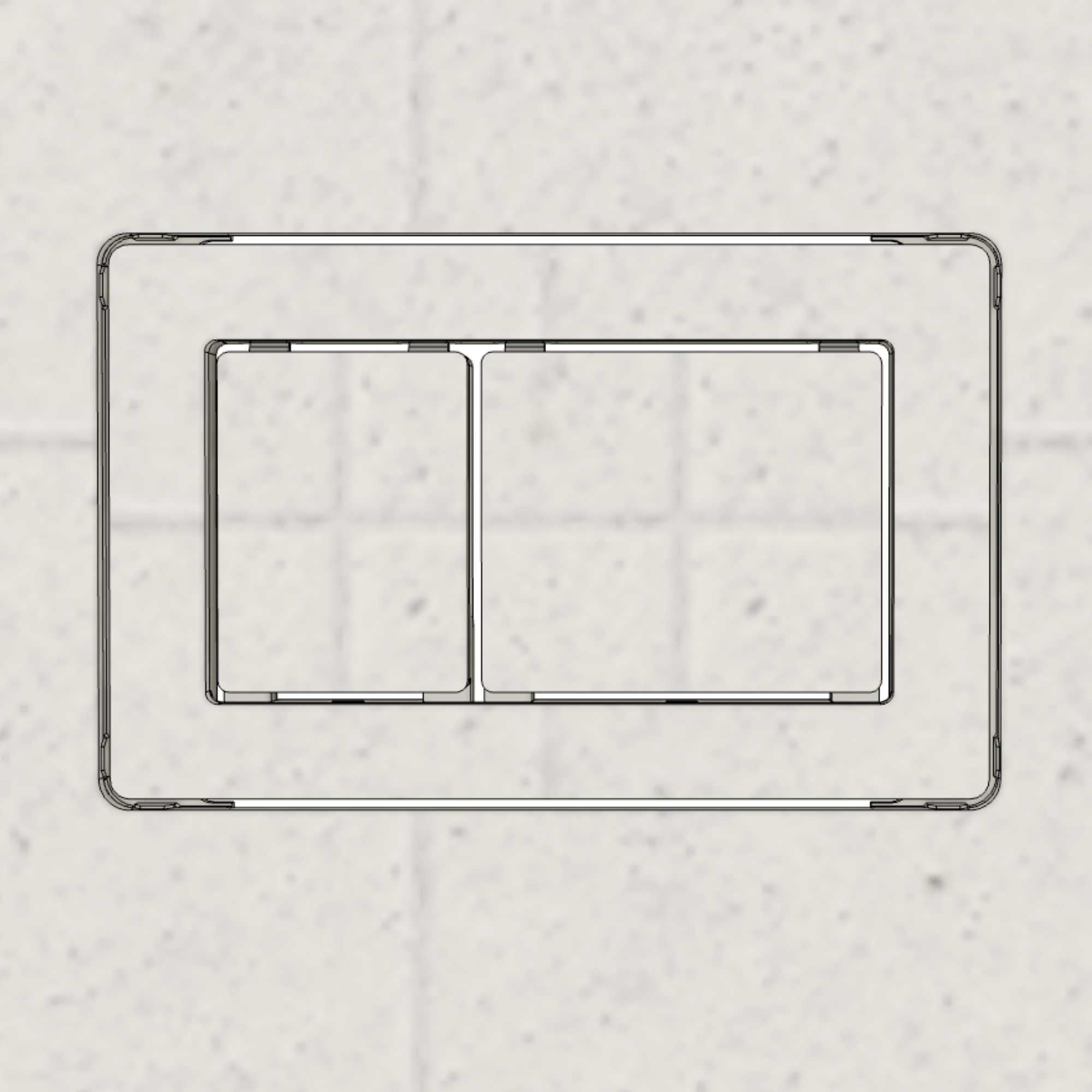 Concealed Flush System for Geberit – Magnetic, Flush-Mounted & Tileable