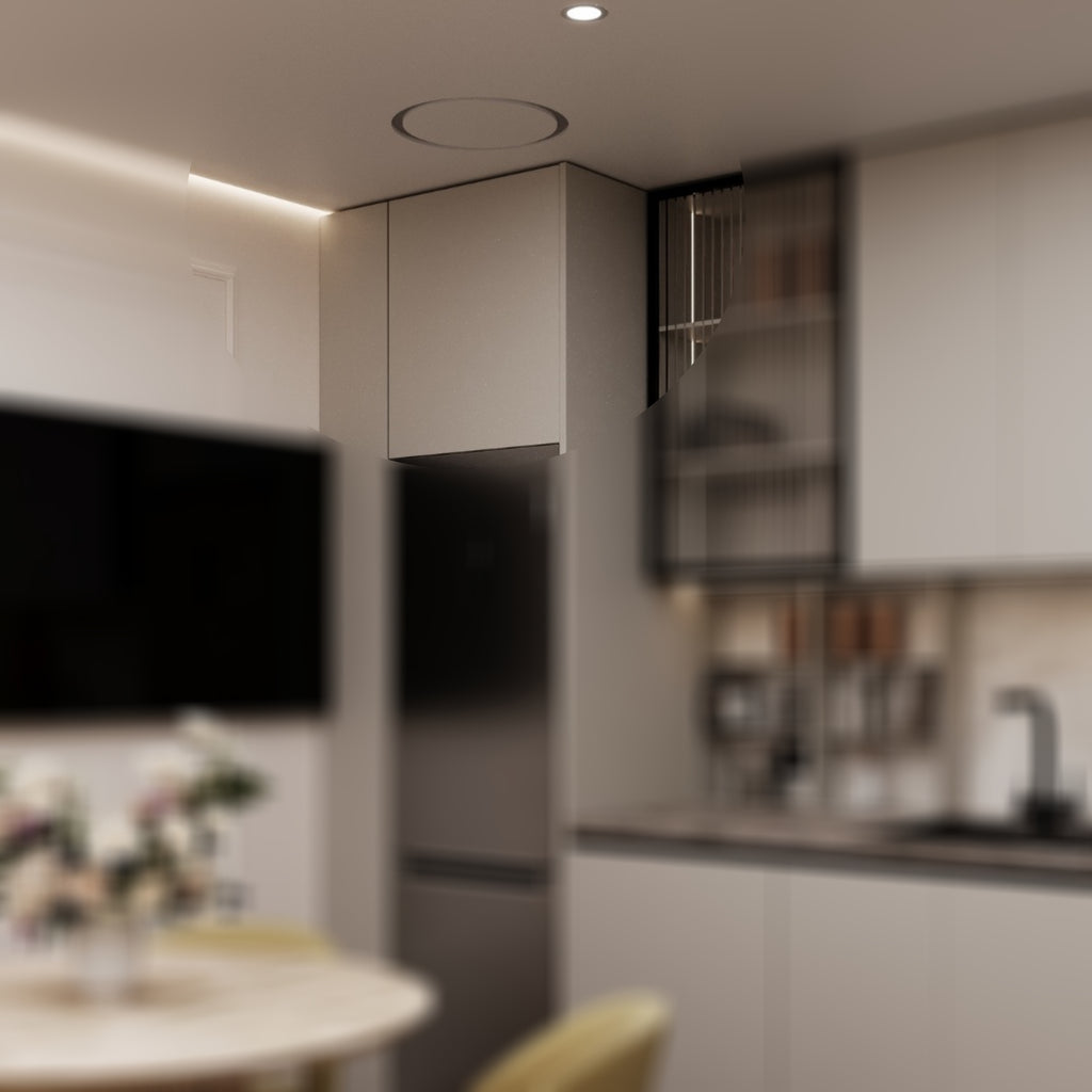 Flat Ventilation for Wall & Ceiling – 2-Piece with Duct Connection