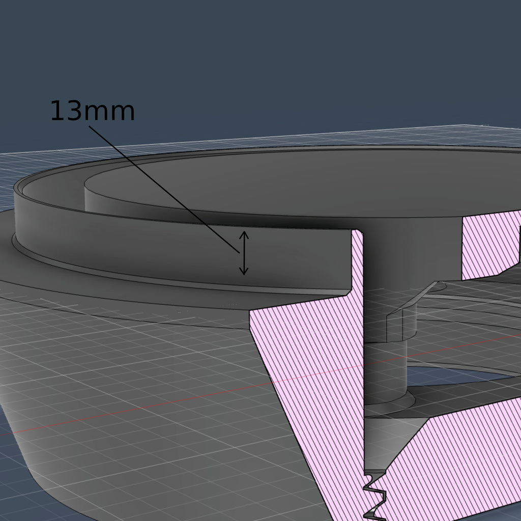 Hidden Ventilation – Magnetic, optional with fan