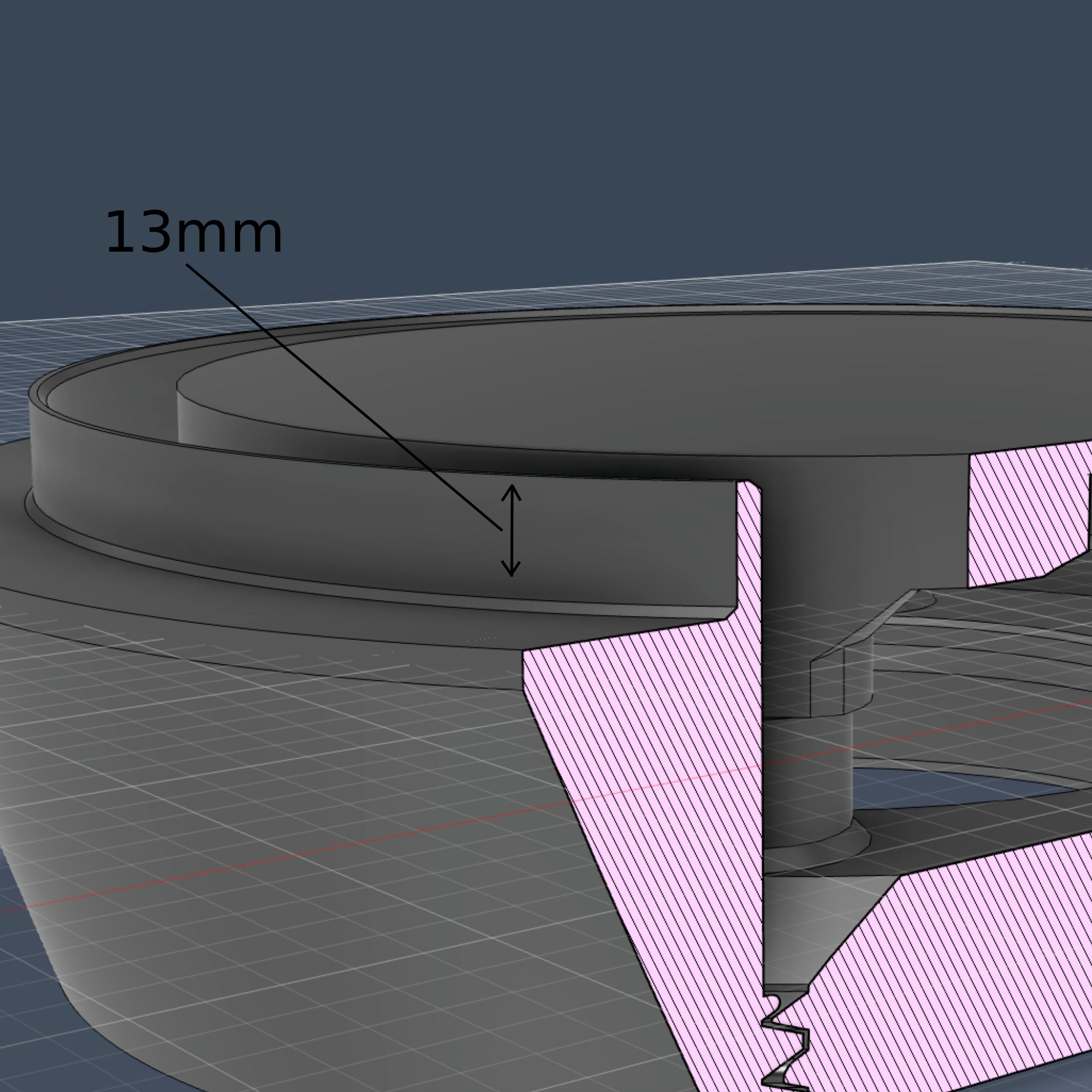 Hidden Ventilation – Magnetic, optional with fan