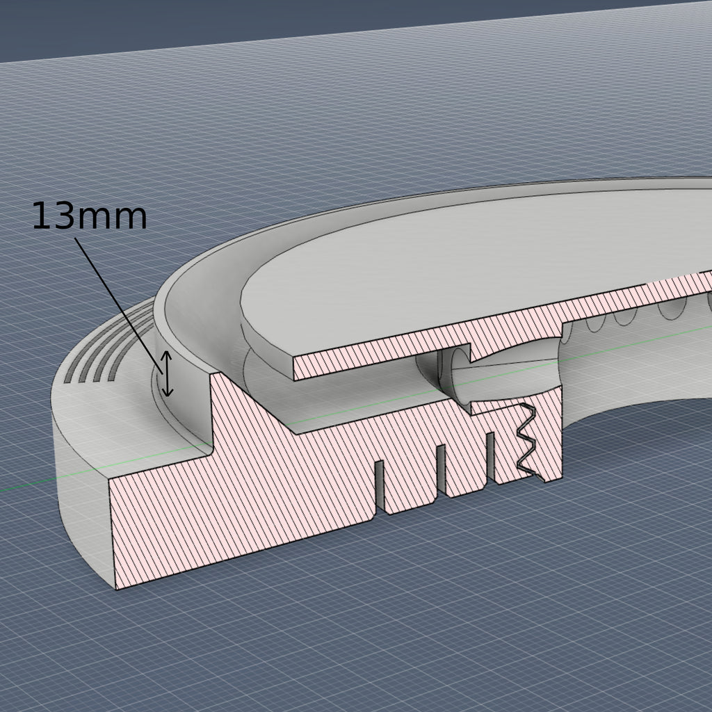 Flat Ventilation for Wall & Ceiling – 2-Piece with Duct Connection