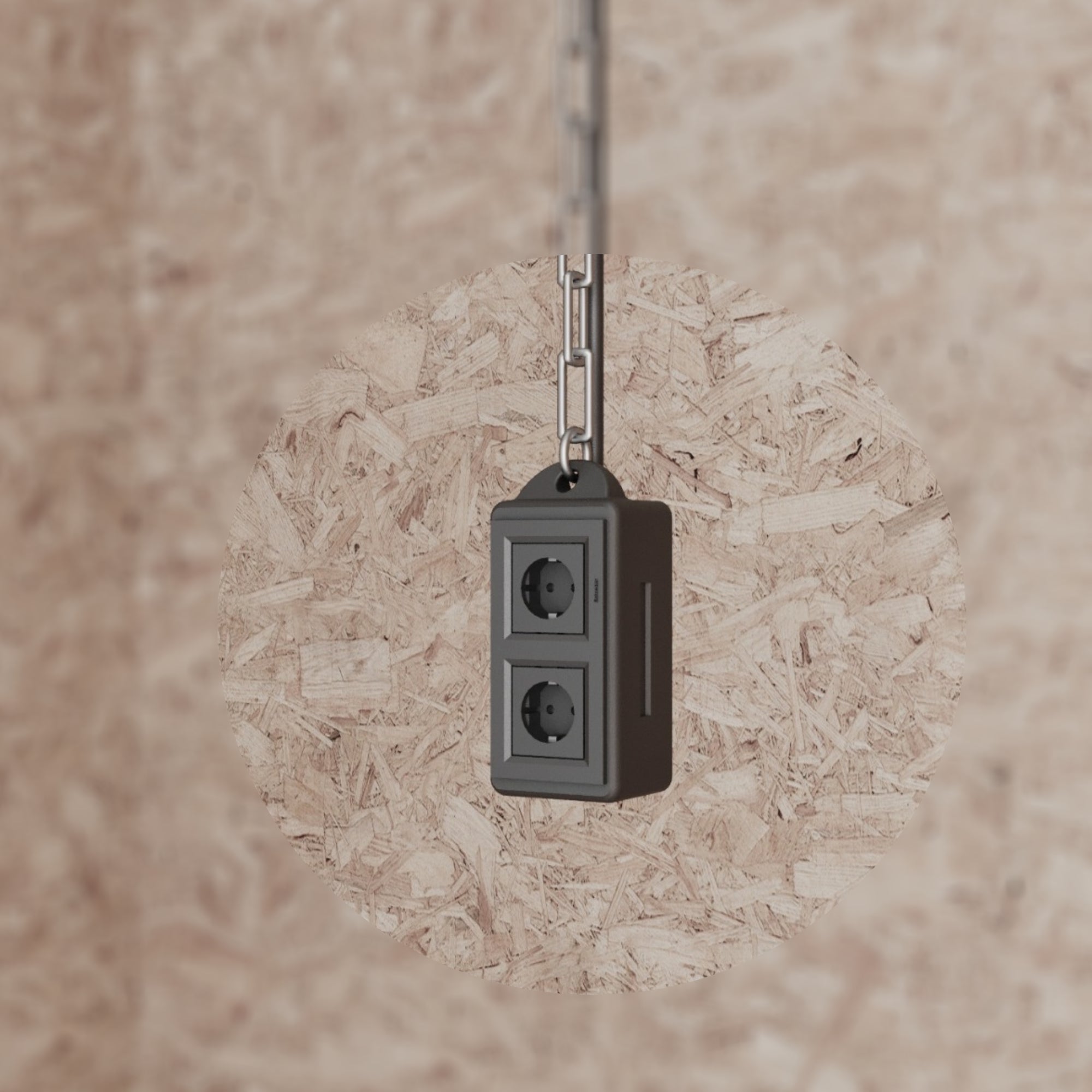 Workshop Hanging Power Socket – Dual Outlet with Cable Gland