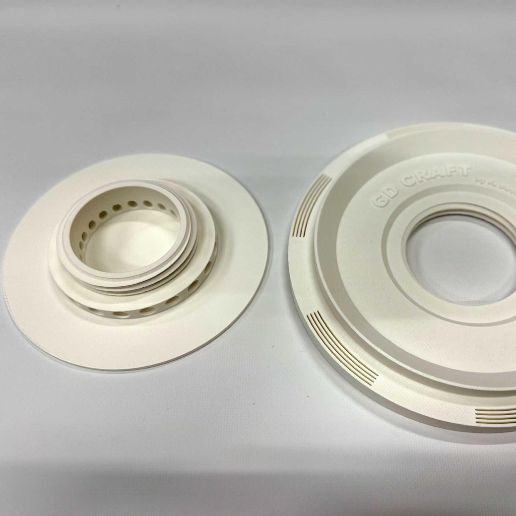 Flat Ventilation for Wall & Ceiling – 2-Piece with Duct Connection