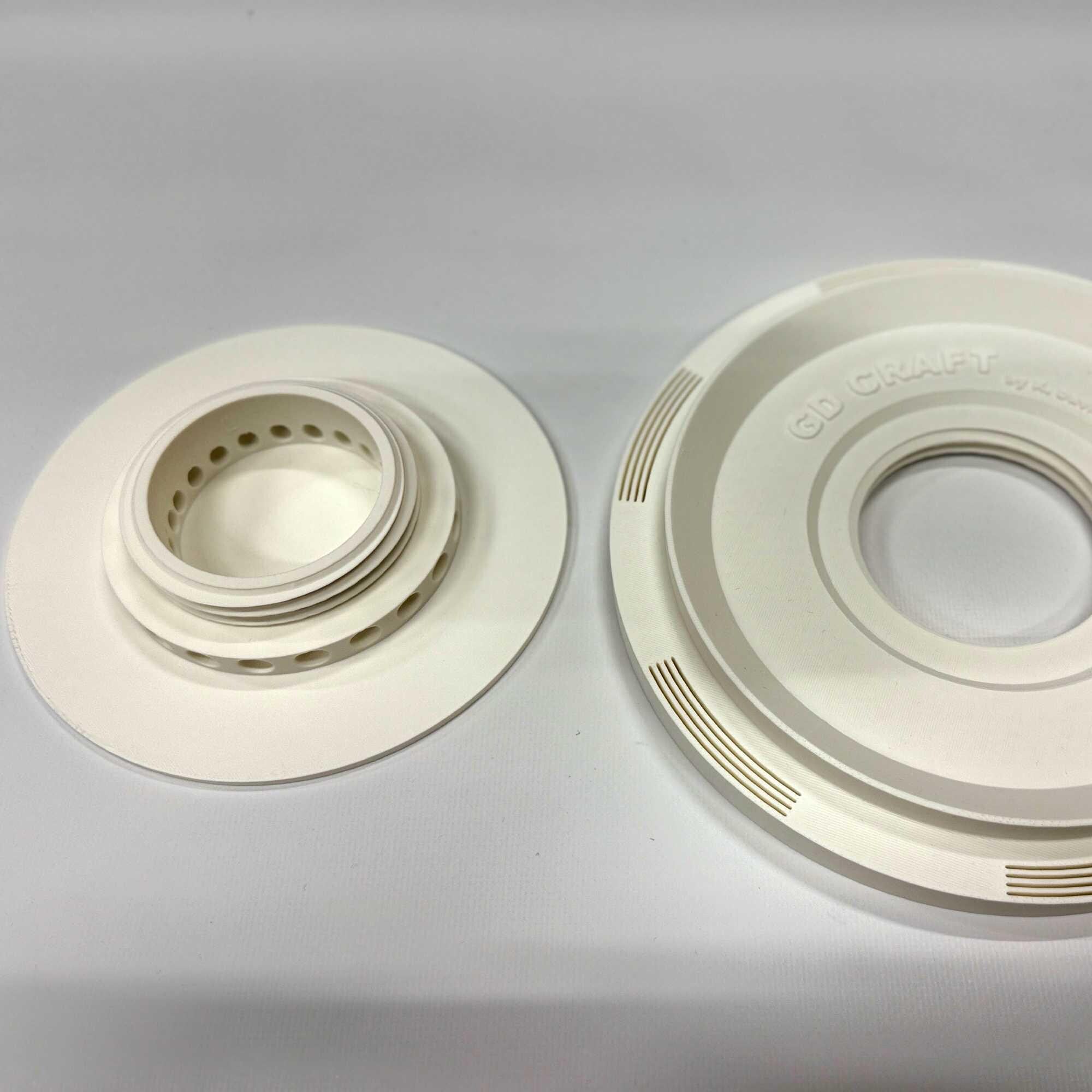 Flat Ventilation for Wall & Ceiling – 2-Piece with Duct Connection