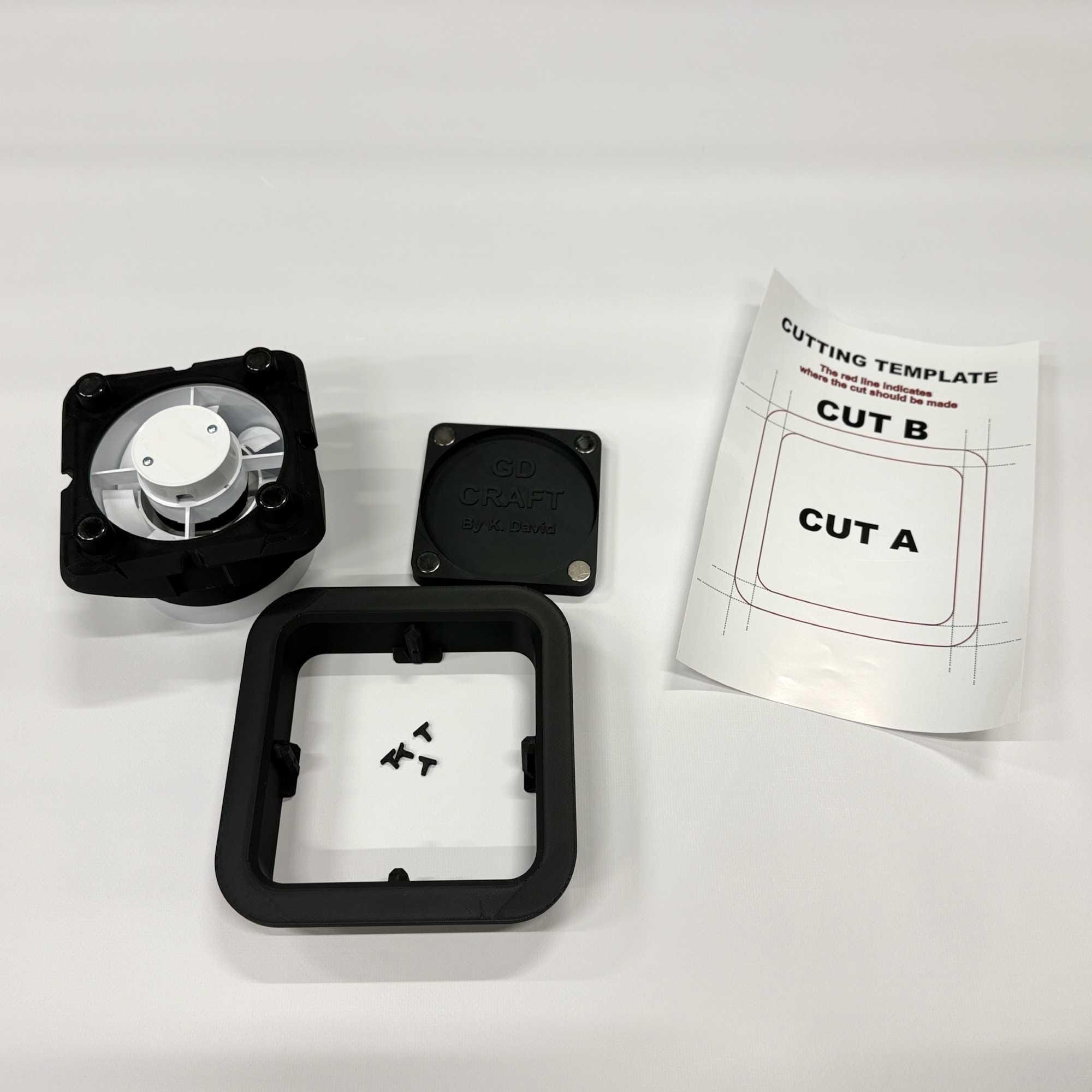 Hidden Tile Ventilation – Magnetic, optional with fan